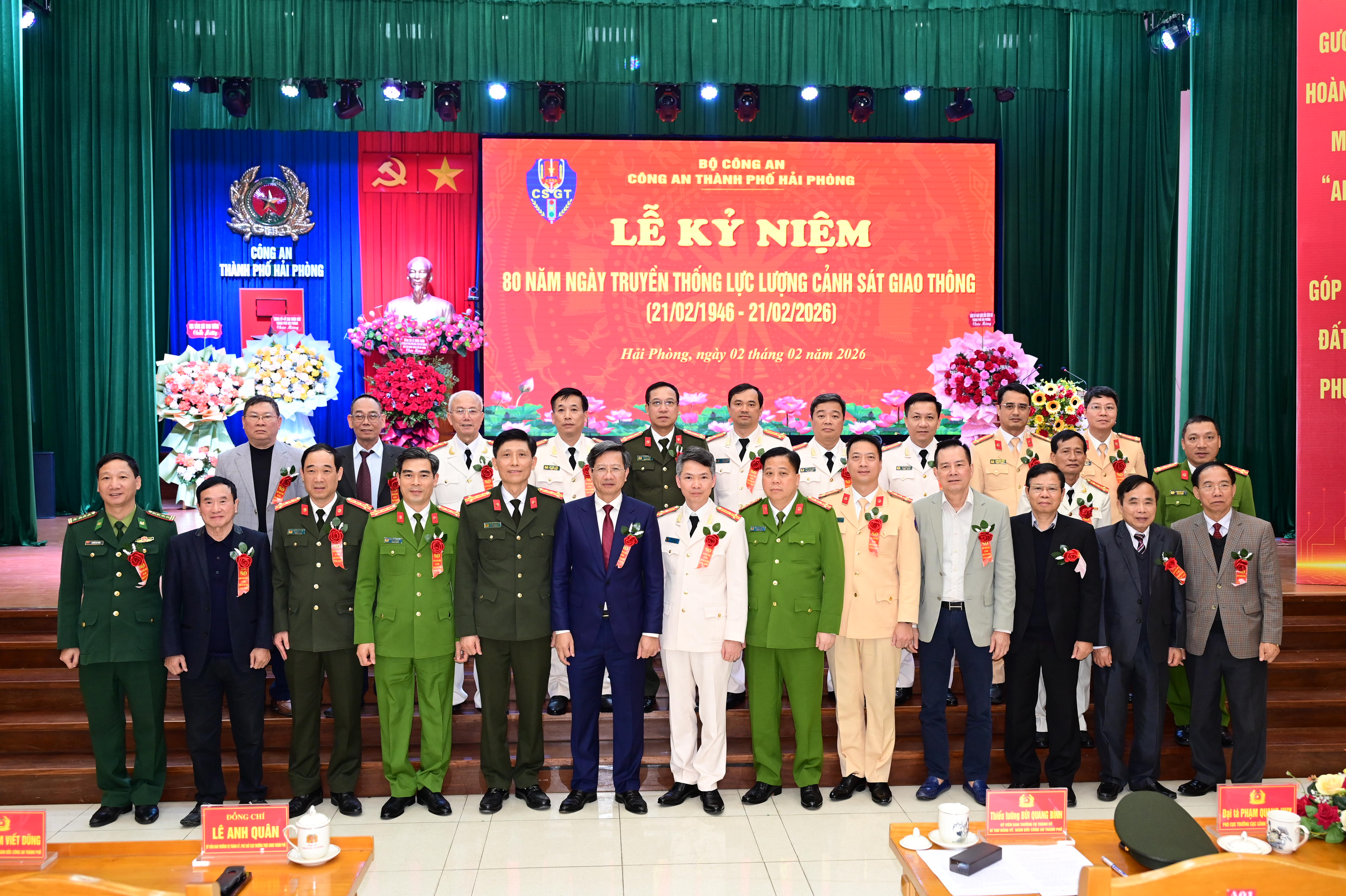 Công an thành phố tổ chức Kỷ niệm 80 năm Ngày truyền thống lực lượng Cảnh sát giao thông (21/02/1946 * 21/02/2026)